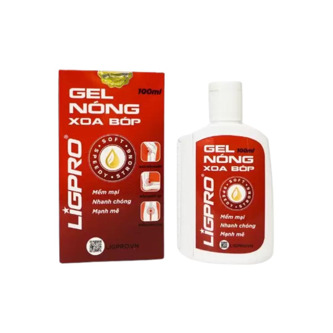 Gel Nóng Xoa Bóp Thảo Dược Ligpro 100ml