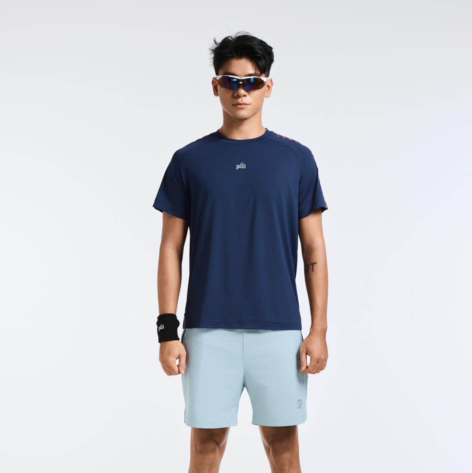 Áo T-shirt Nam PILI Raglan Phối Sọc Kẻ Vai