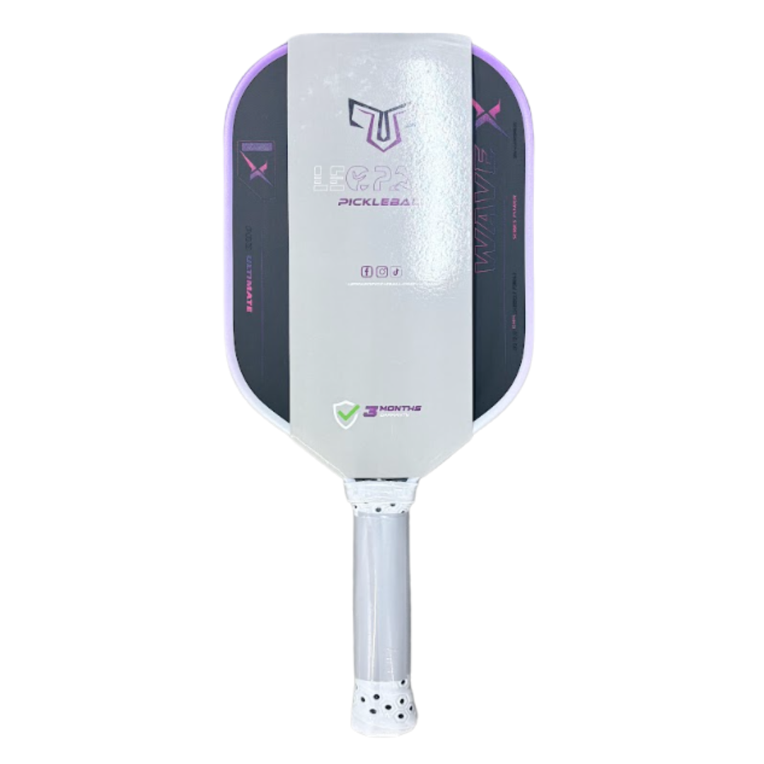 Vợt Pickleball Leopard Wave X Tím Trắng 16mm