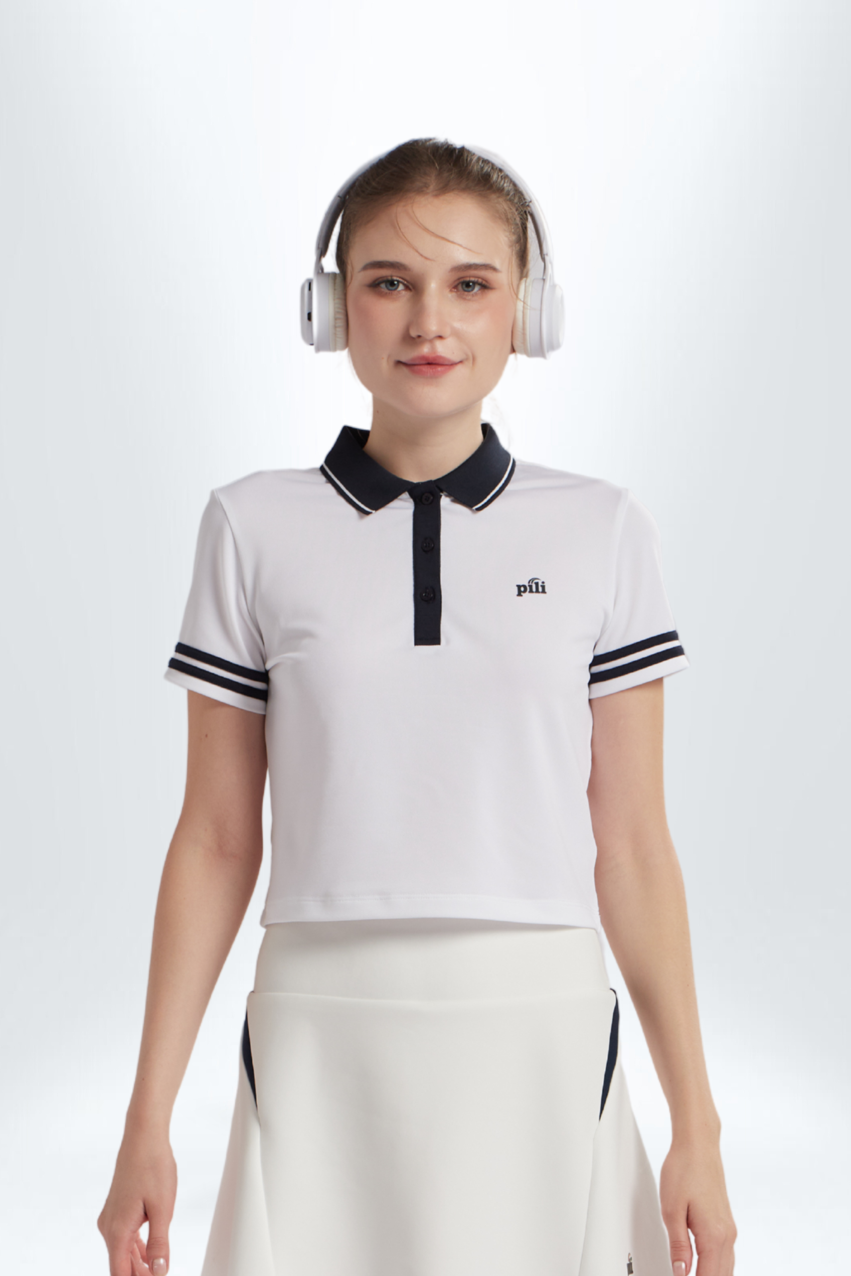 Áo Polo Nữ PILI Form Dáng Croptop