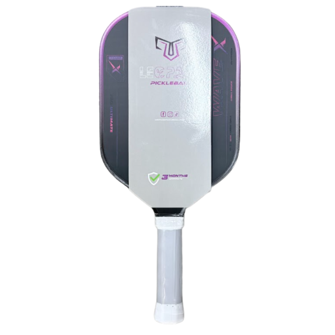 Vợt Pickleball Leopard Wave X Tím đen 16mm