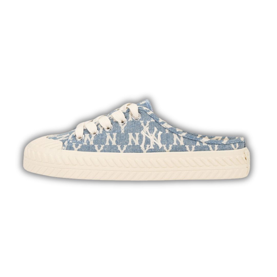 Dép MLB Mule Playball Mule Mono Denim ”Blue” (H) 32SHSD111 50U