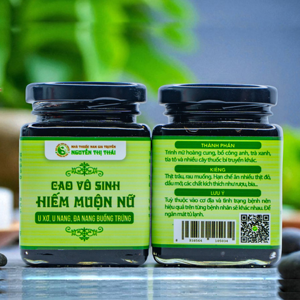 Cao Vô Sinh Hiếm Muộn Nữ Thuốc Nam Gia Truyền Nguyễn Thị Thái