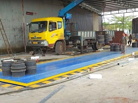 Lắp đặt trạm cân xe tải kiểu chìm | Cân Điện Tử Trí Việt