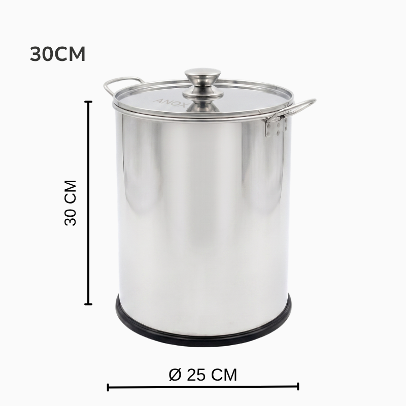 Thùng đựng thực phẩm inox 430 ANOX - Hàng Việt Nam