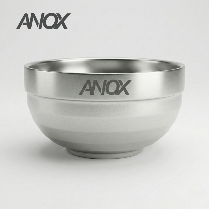 Tô chén bát Inox 304 Thiết kế Hàn Quốc | Hai lớp cách nhiệt | Hàng Việt Nam - Thương hiệu ANOX