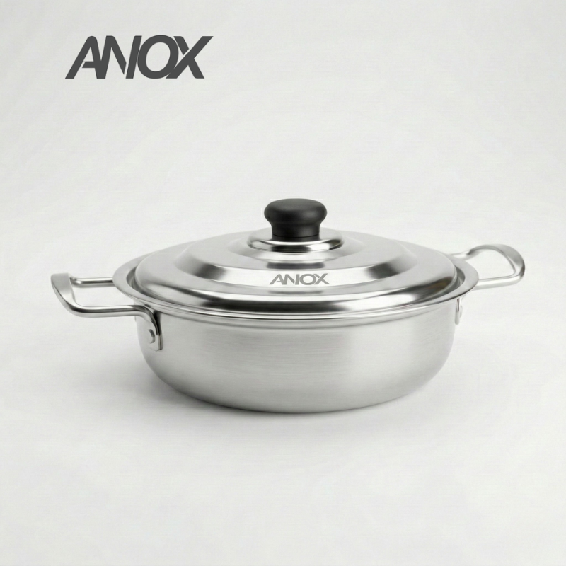 Nồi lẩu Inox ANOX 430 Không gỉ Đáy Từ  | Hàng Việt Nam