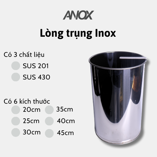 Lòng Trụng Inox 430 Cho Nồi Hủ Tiếu | Trụng Phở, Bún Chống Rỉ |Hàng Việt Nam - Thương hiệu ANOX