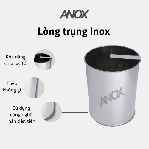 Lòng Trụng Inox 430 Cho Nồi Hủ Tiếu | 20 25 30 cm | Trụng Phở, Bún Chống Rỉ |Hàng Việt Nam - Thương hiệu ANOX