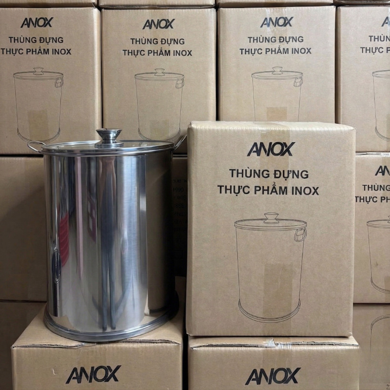 Thùng đựng thực phẩm INOX 430 ANOX Hàng Việt Nam