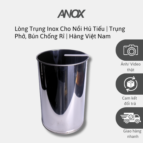 Lòng Trụng Inox 430 Cho Nồi Hủ Tiếu | Trụng Phở, Bún Chống Rỉ |Hàng Việt Nam - Thương hiệu ANOX