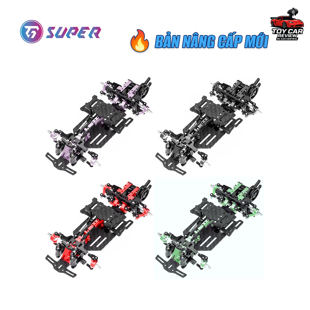 TG Super TG RAN 1/24 1/28 – Khung RWD Drift Car KIT (Không kèm điện tử) - TG RACING