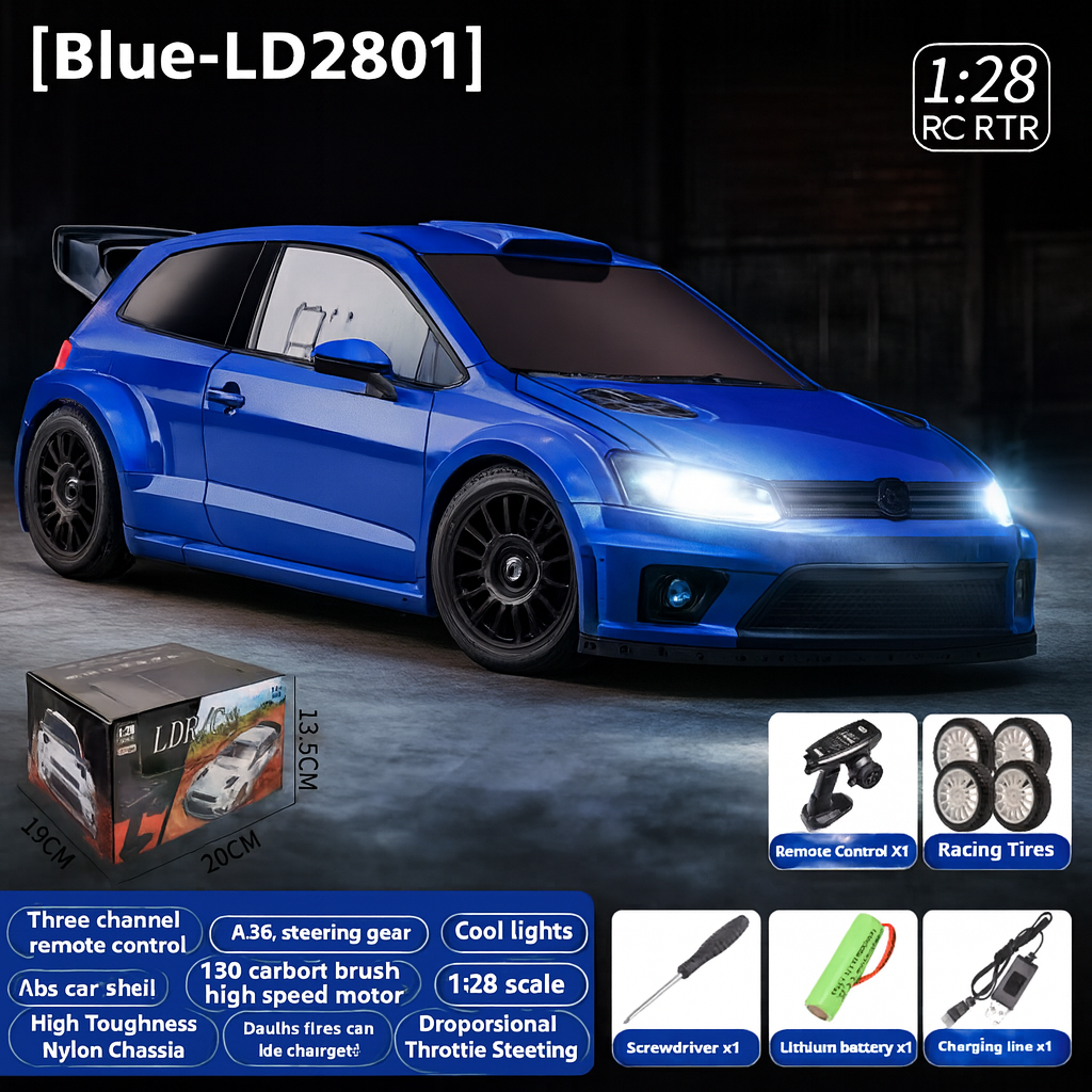 [HOT 2025] LDR/C 1/28 RC DRIFT CAR LD2801/02/03/04