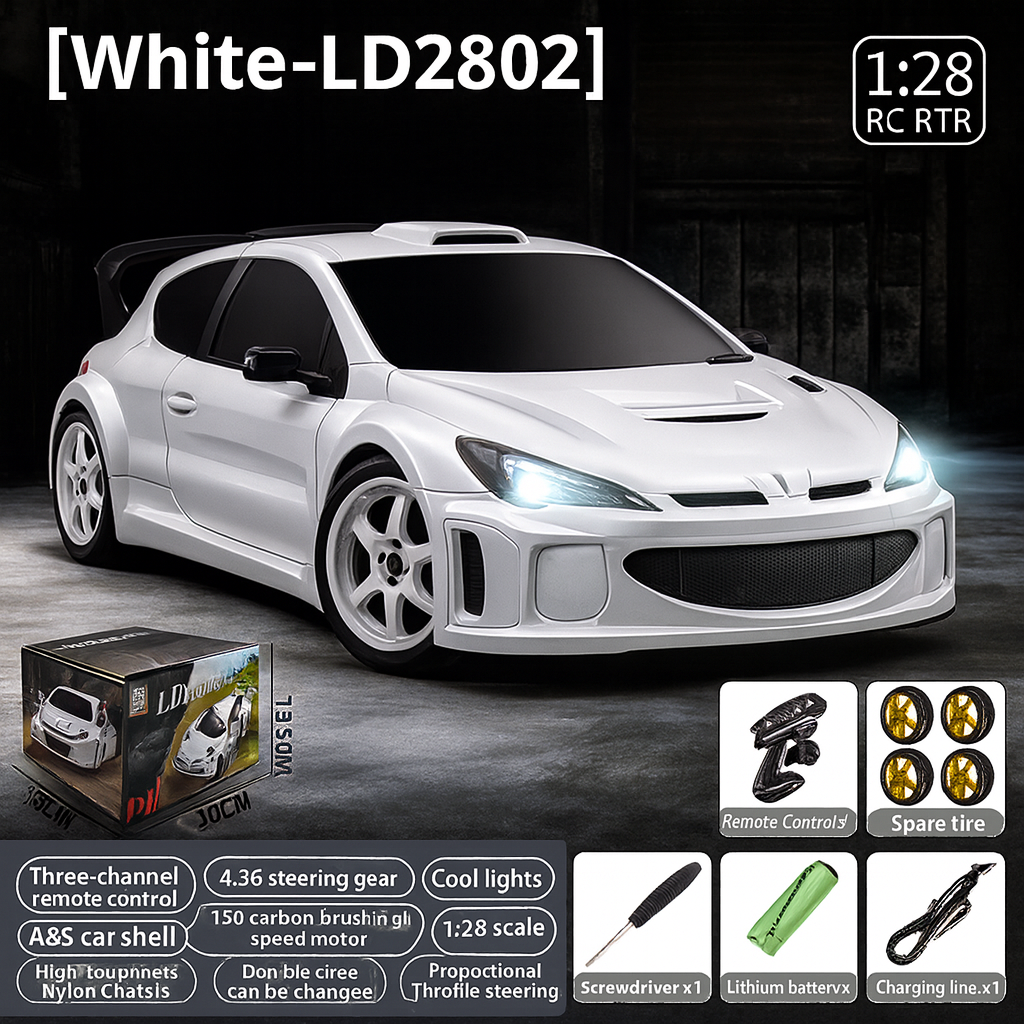 [HOT 2025] LDR/C 1/28 RC DRIFT CAR LD2801/02/03/04