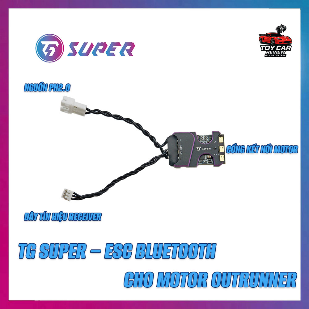 Motor outrunner mini, tím anod - TG Racing