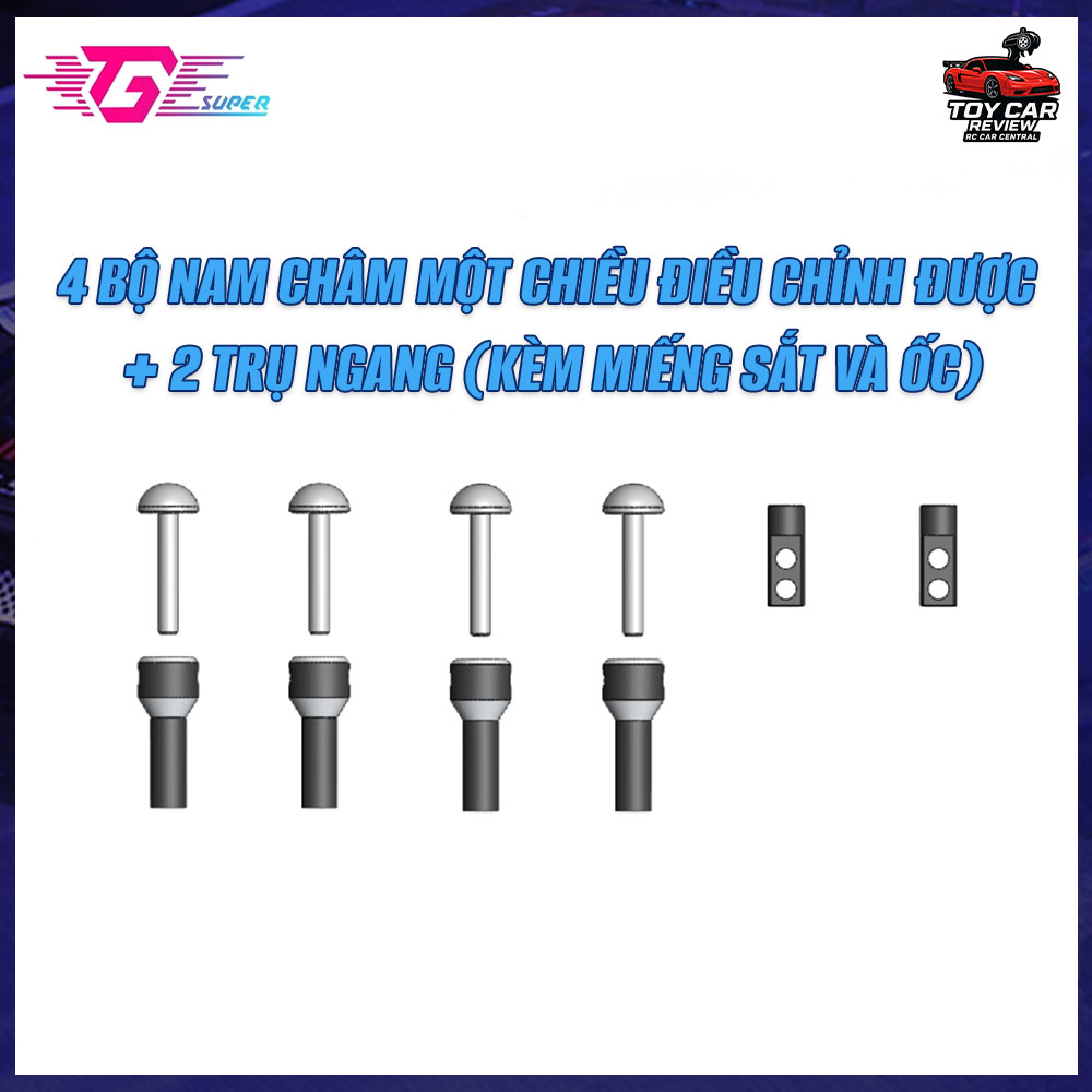 TG Racing – Bộ chân body từ tính (Magnetic Body Mount) cho xe RC 1/24 – 1/28