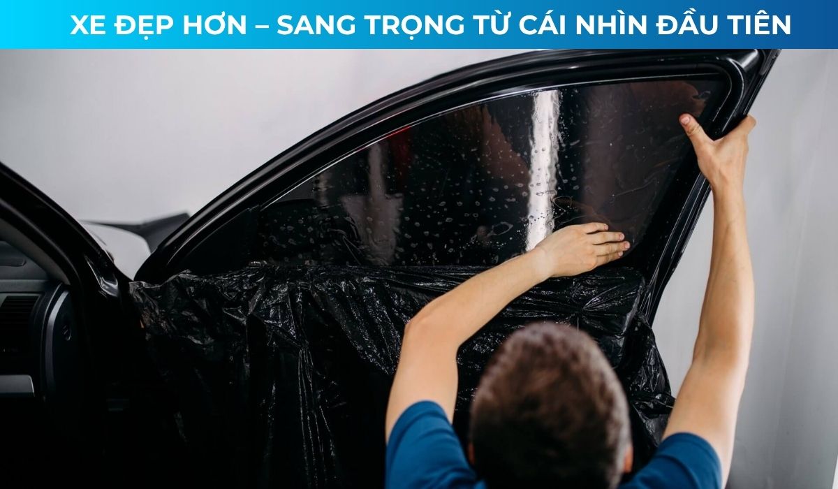 dán phim cách nhiệt trọn gói xe oto