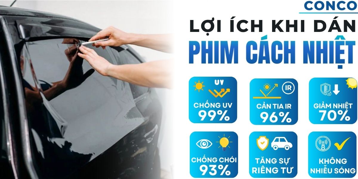Lợi ích khi dán phim cách nhiệt ô tô
