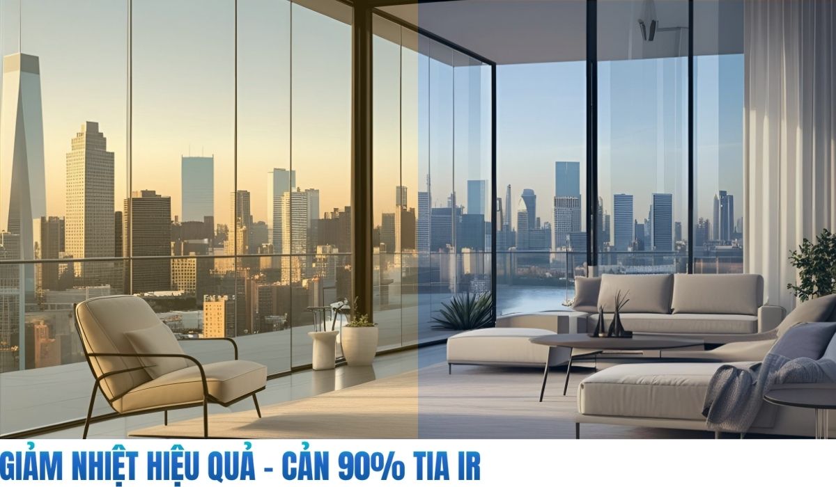 Cản 100% tia UV gây hại