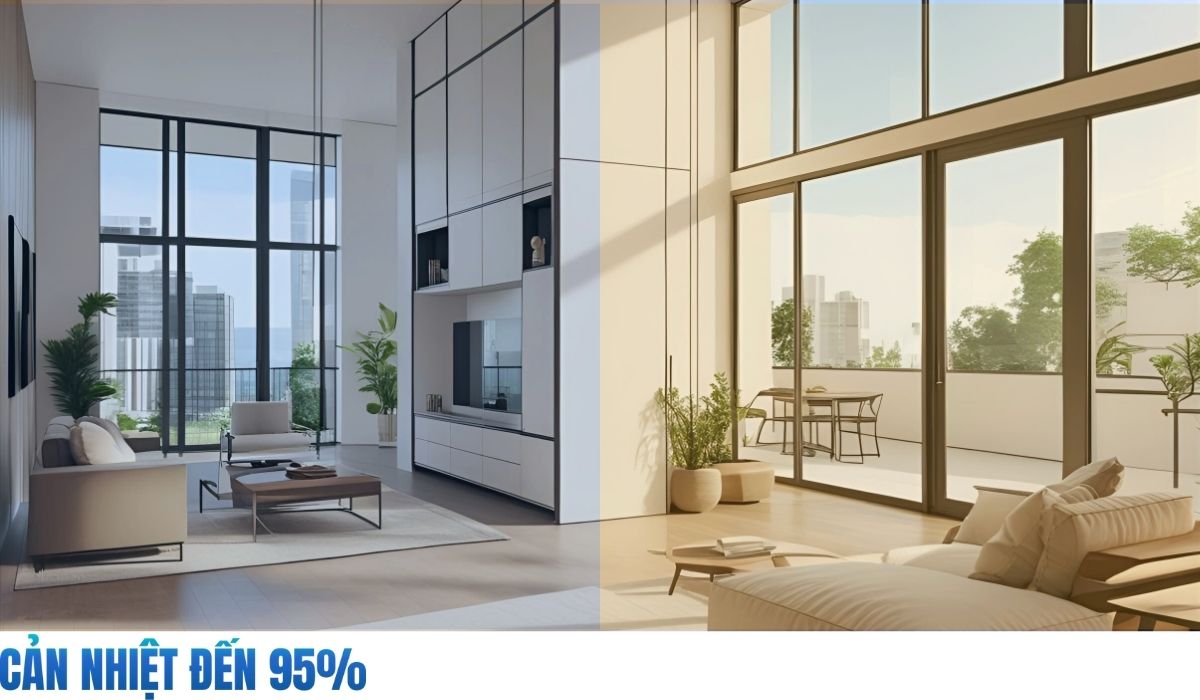 Cản 99% tia hồng ngoại gây nóng