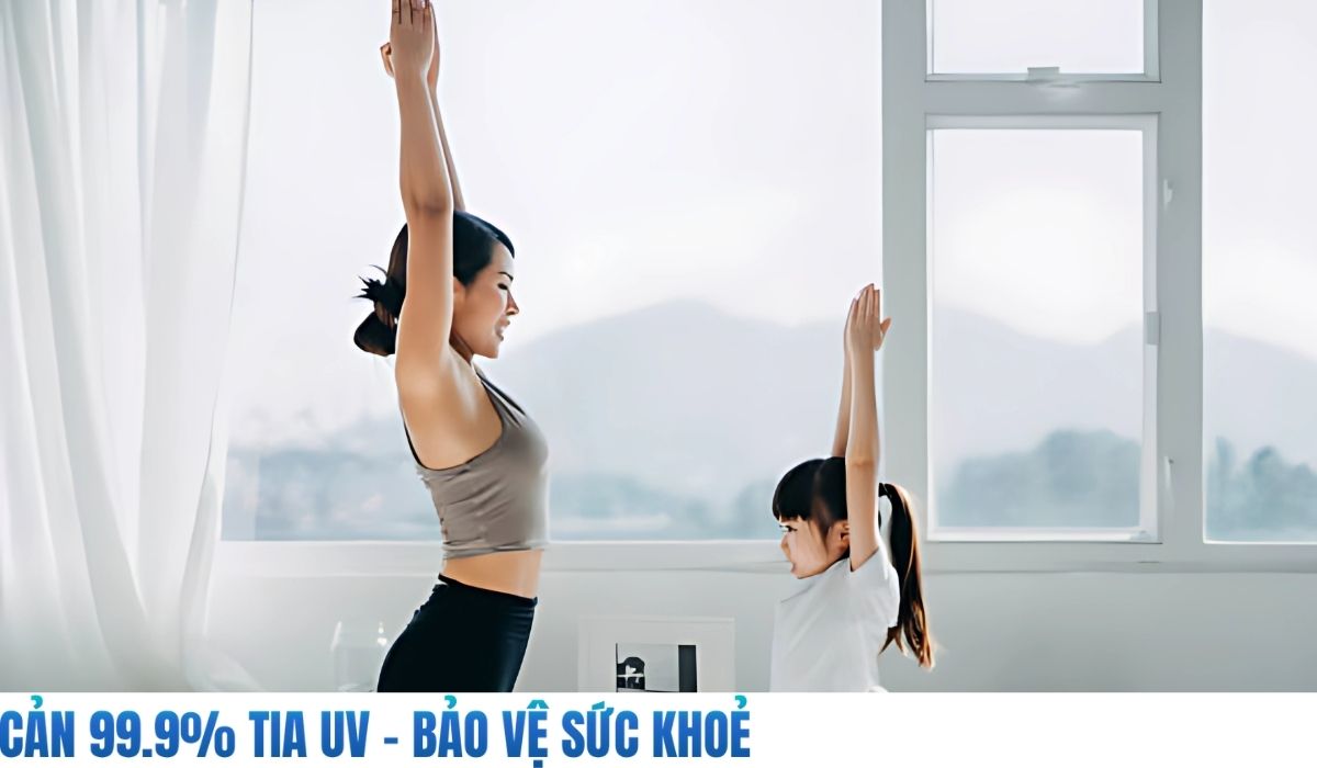 Cản 99% tia UV gây hại cho sức khoẻ