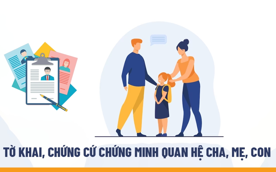 Chứng minh quan hệ cha mẹ con bằng xét nghiệm ADN huyết thống.
