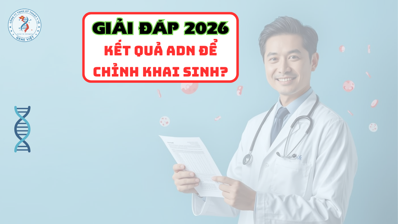 Có thể dùng kết quả ADN để chỉnh khai sinh như thêm tên cha mẹ 2026