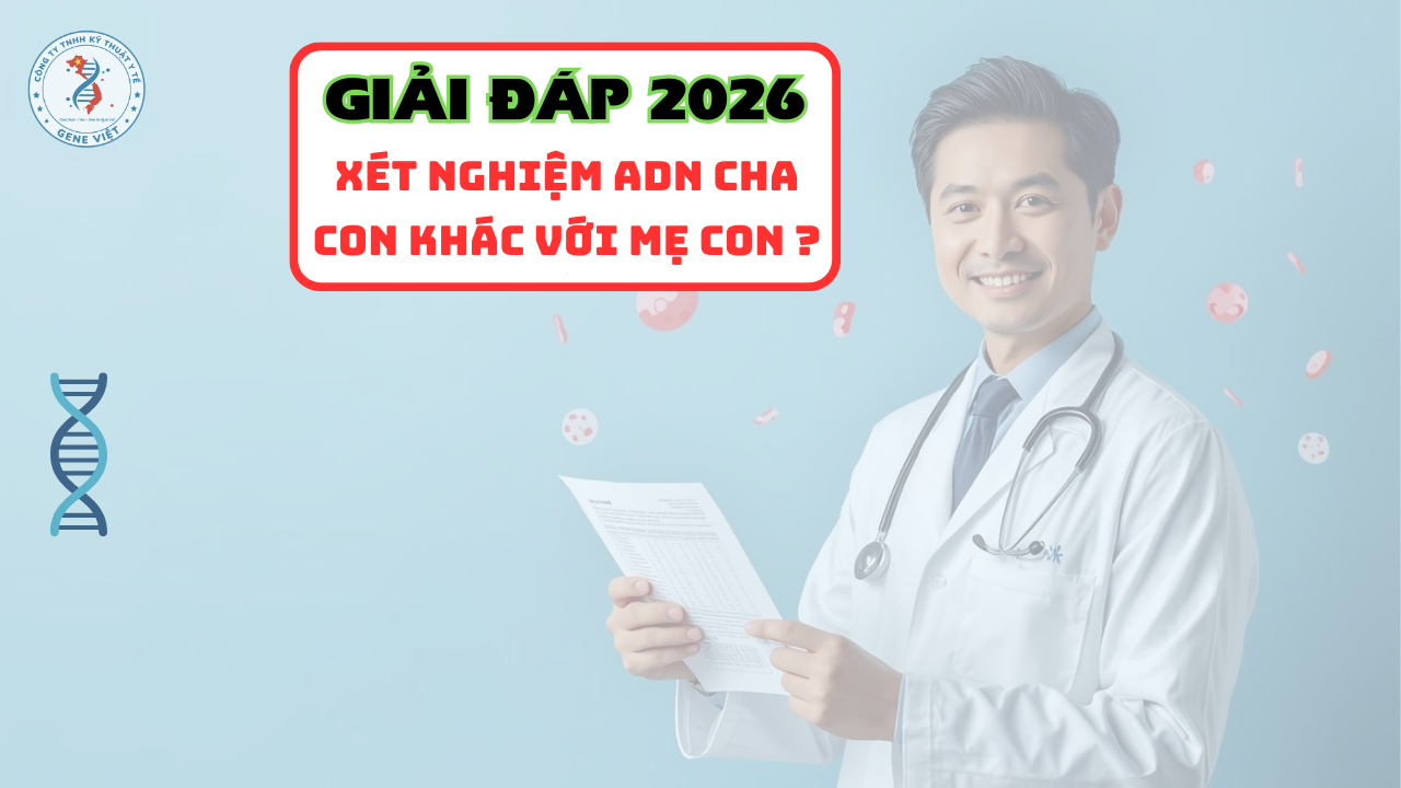Xét nghiệm ADN cha con khác với mẹ con như thế nào năm 2026