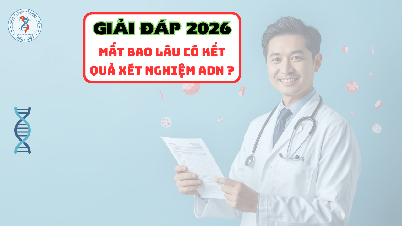 Thời gian lấy kết quả xét nghiệm ADN để làm khai sinh là bao lâu 2026