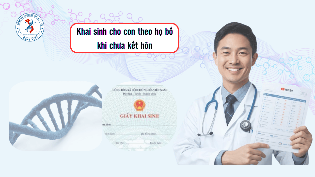 Khai sinh cho con theo họ bố khi chưa kết hôn