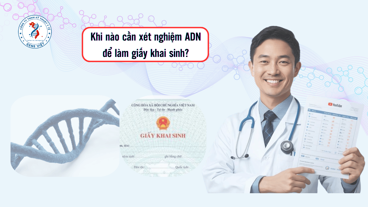Khi nào cần xét nghiệm ADN để làm giấy khai sinh?