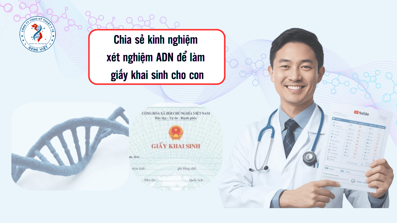 Chia sẻ kinh nghiệm xét nghiệm ADN để làm giấy khai sinh cho con