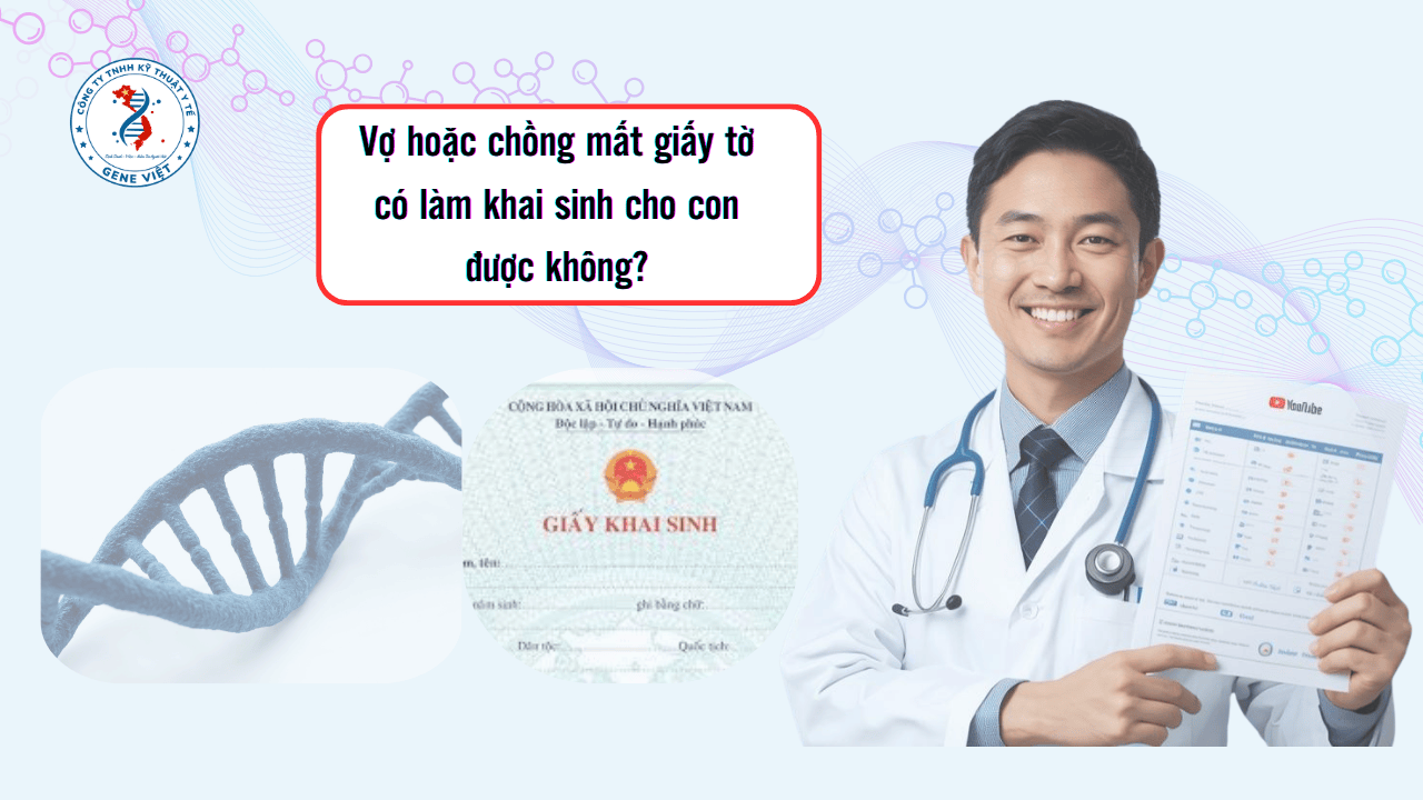 Vợ hoặc chồng mất giấy tờ thì làm khai sinh cho con thế nào?