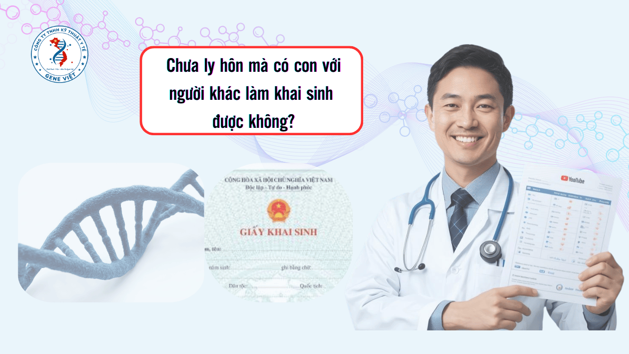Chưa ly hôn mà có con với người khác làm khai sinh được không?