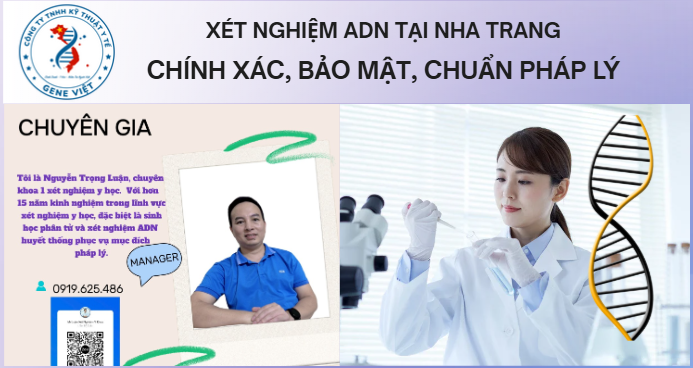 Xét nghiệm ADN tại Nha Trang chính xác, bảo mật, chuẩn pháp lý 2026