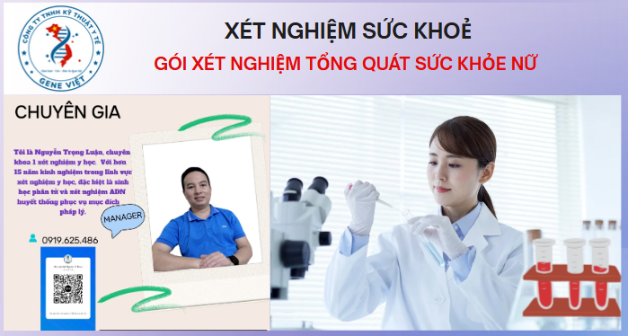 Xét Nghiệm Tổng Quát Sức Khỏe Nữ