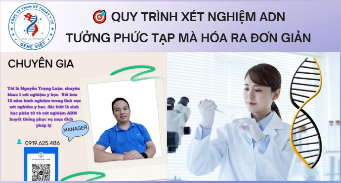 🎯 Quy trình xét nghiệm ADN: Tưởng phức tạp mà hóa ra đơn giản