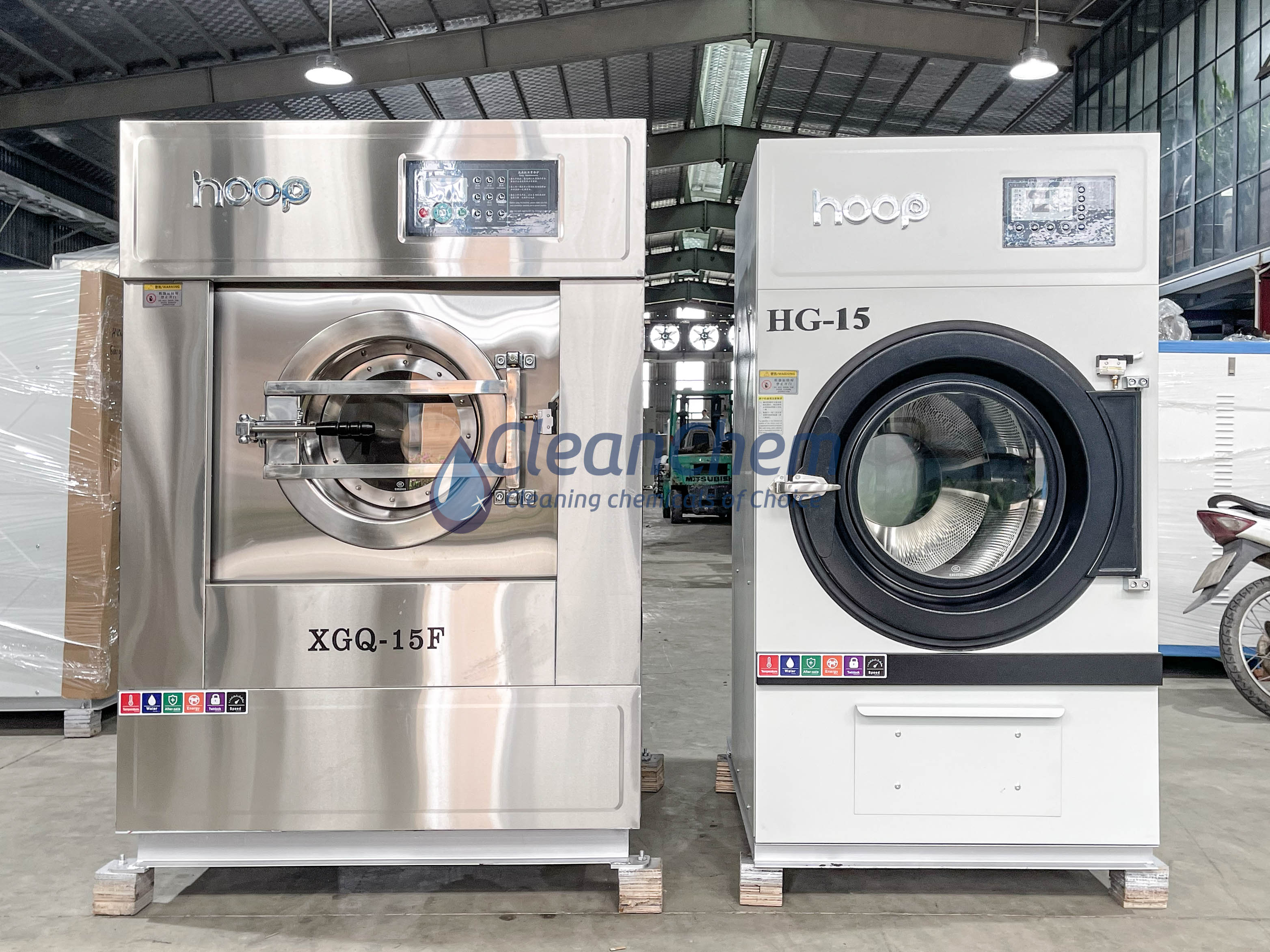 Cặp Máy Công Nghiệp Giặt HOOP XGQ-15F Và Sấy HG-15 Phù Hợp Với Những Mô Hình Nào?