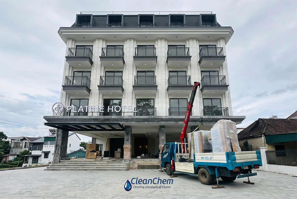 Lắp Đặt Cặp Máy Giặt Sấy Công Nghiệp HOOP 25kg Tại Platine Hotel - Đà Lạt