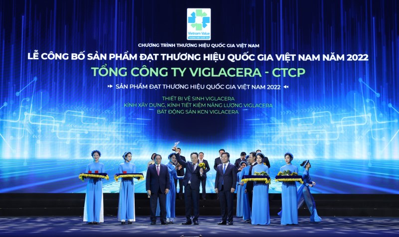 VIGLACERA được vinh danh Thương hiệu Quốc gia 2022