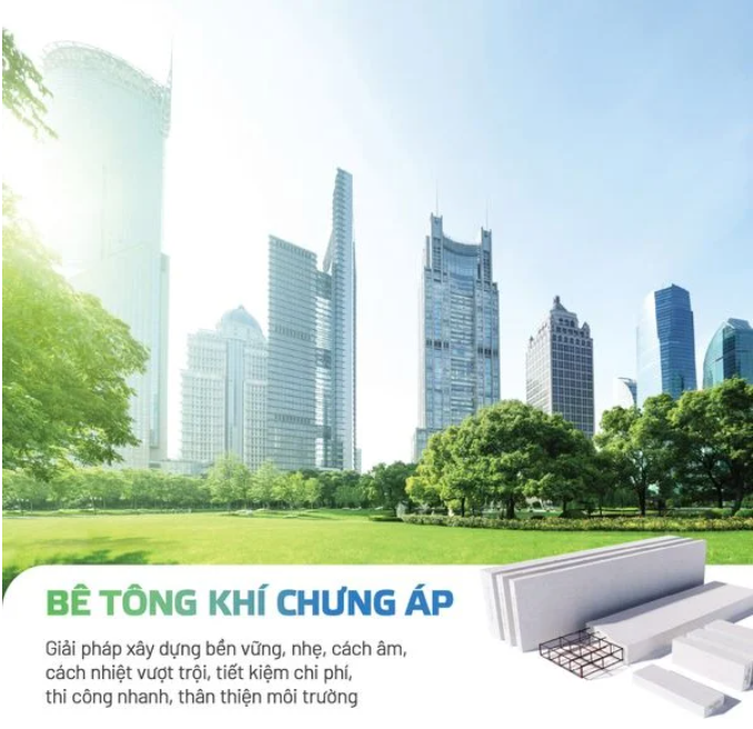 BÊ TÔNG KHÍ VIGLACERA - CÔNG NGHỆ VẬT LIỆU XANH TIÊN PHONG TRONG XÂY DỰNG