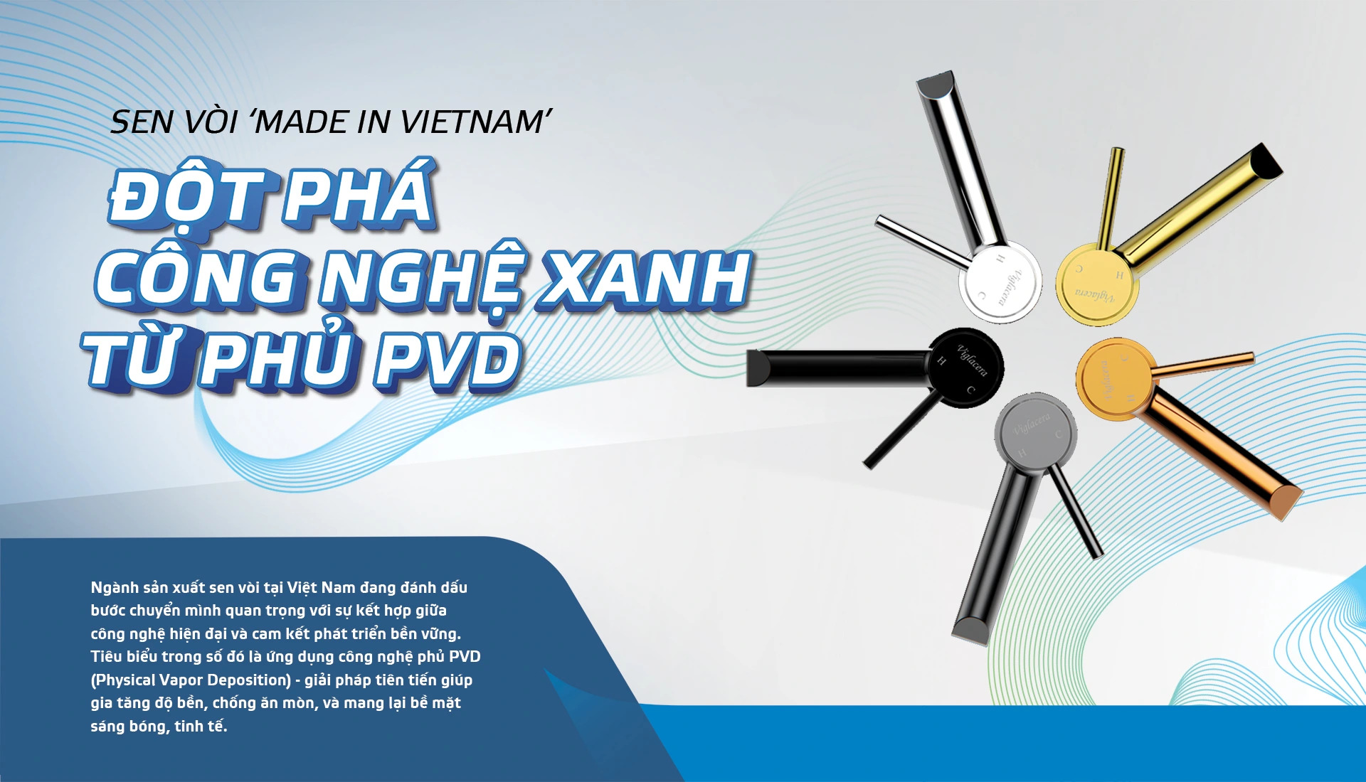 Sen vòi ''Made in Vietnam'' - Đột phá công nghệ Xanh từ phủ PVD