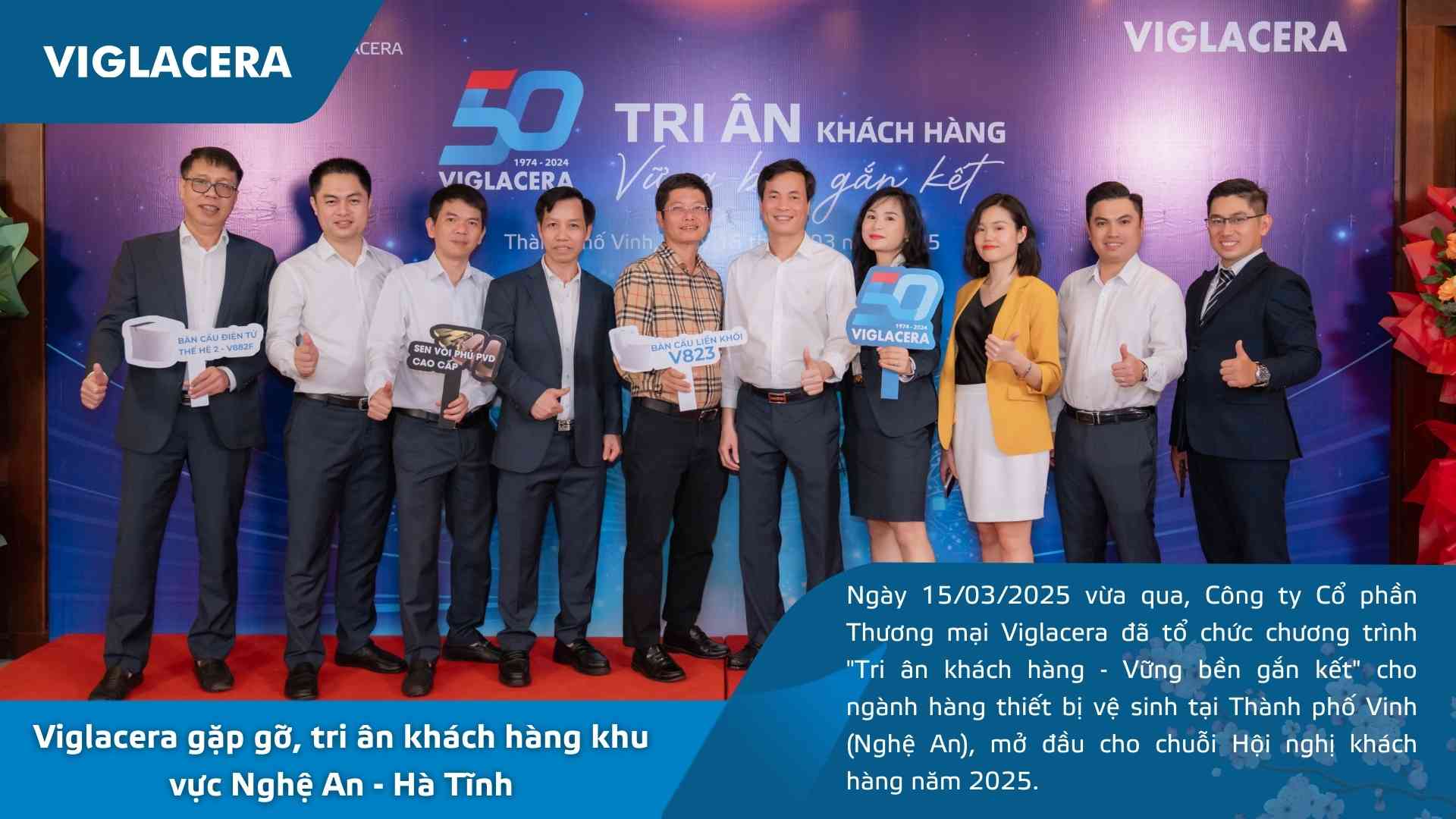 Viglacera gặp gỡ, tri ân khách hàng khu vực Nghệ An - Hà Tĩnh