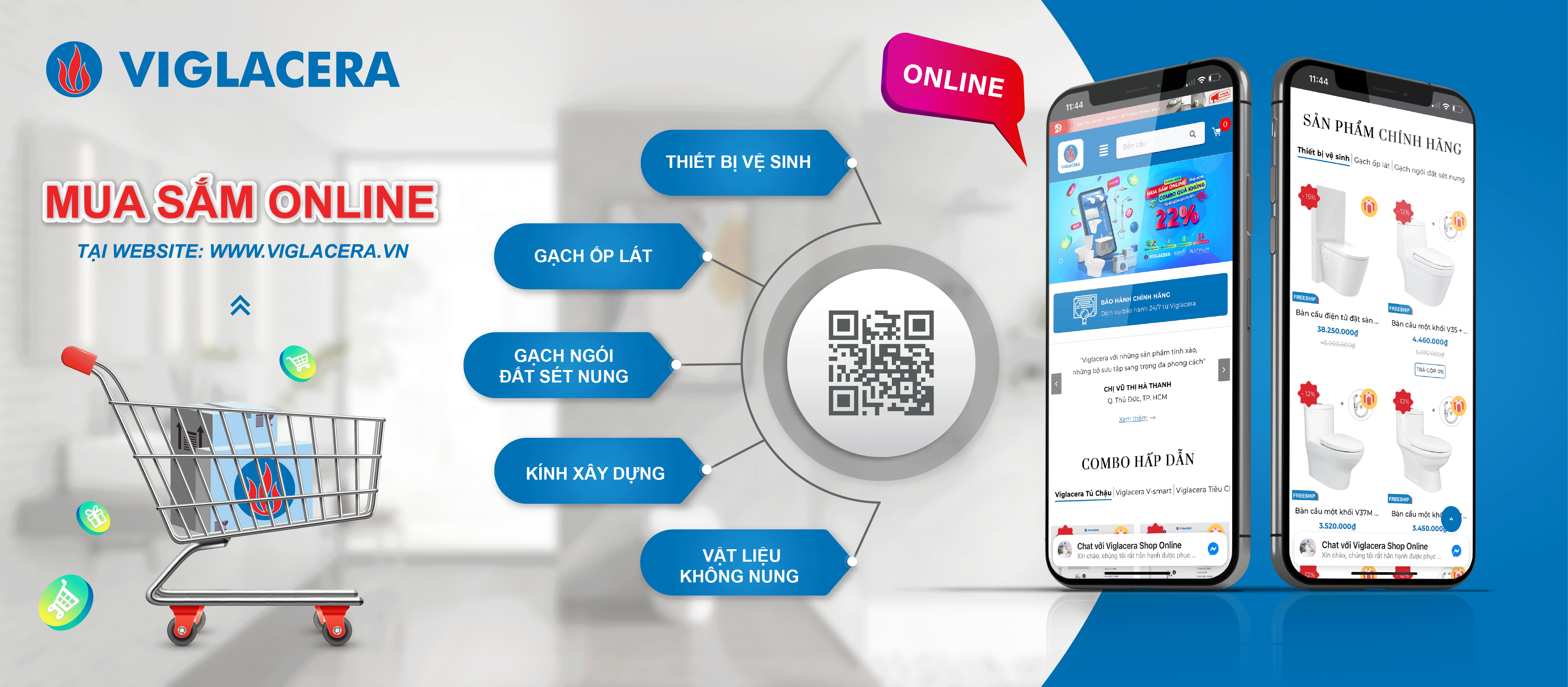 VIGLACERA ra mắt Sàn thương mại điện tử - Viglacera Shop Online