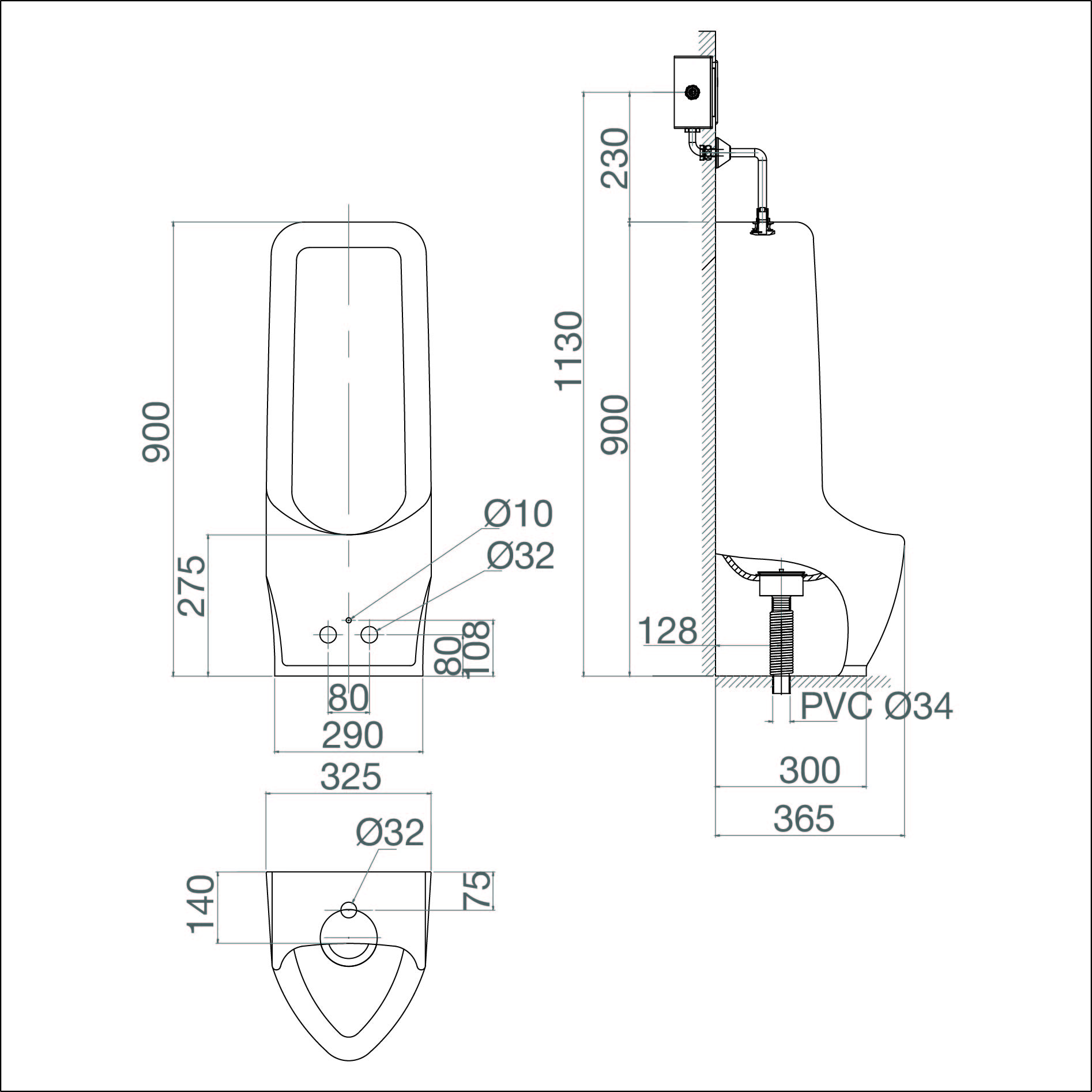 Tiểu nam đặt sàn BS604