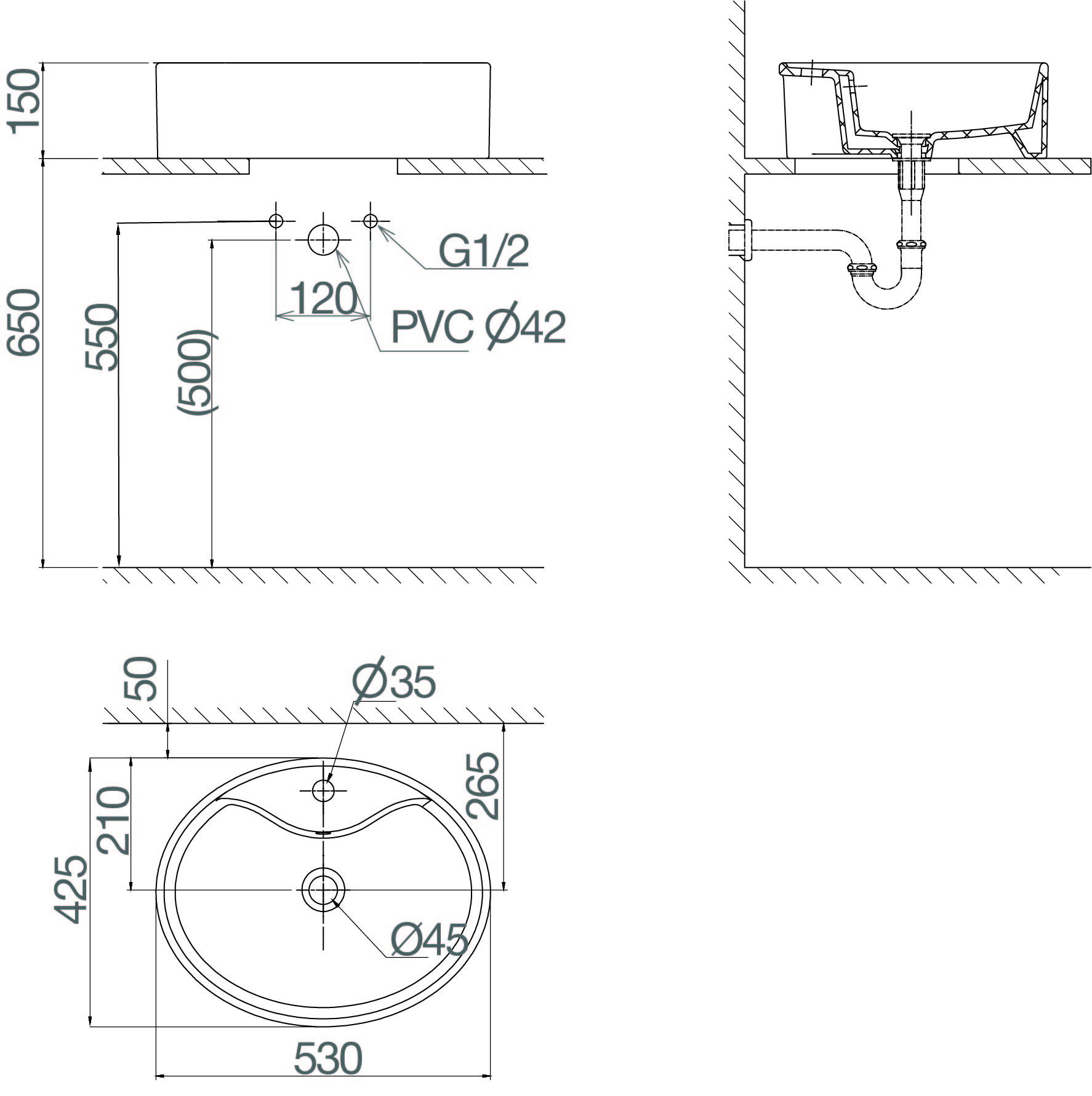 Chậu dương bàn CD19
