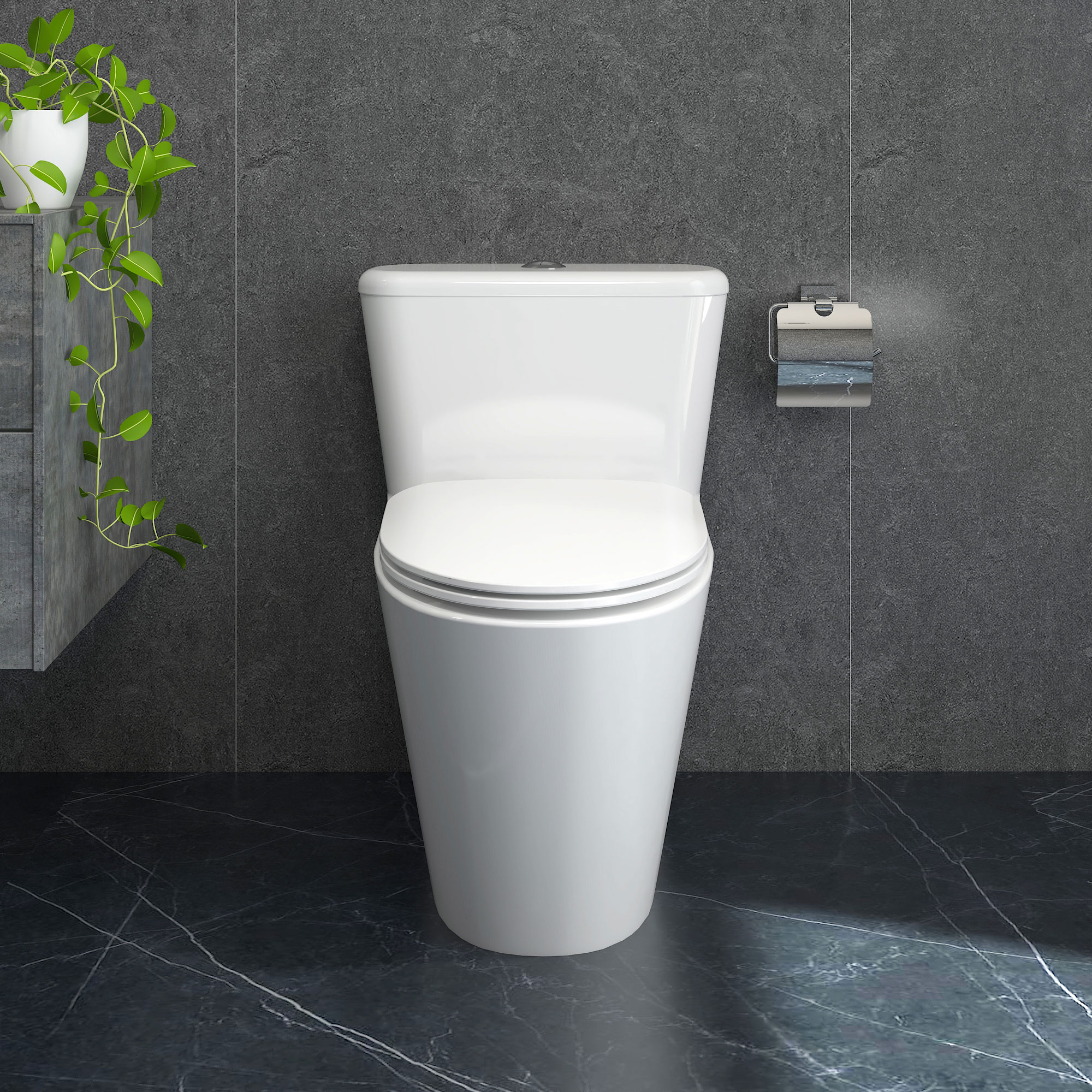 Bàn cầu một khối P358 (P.11.450)