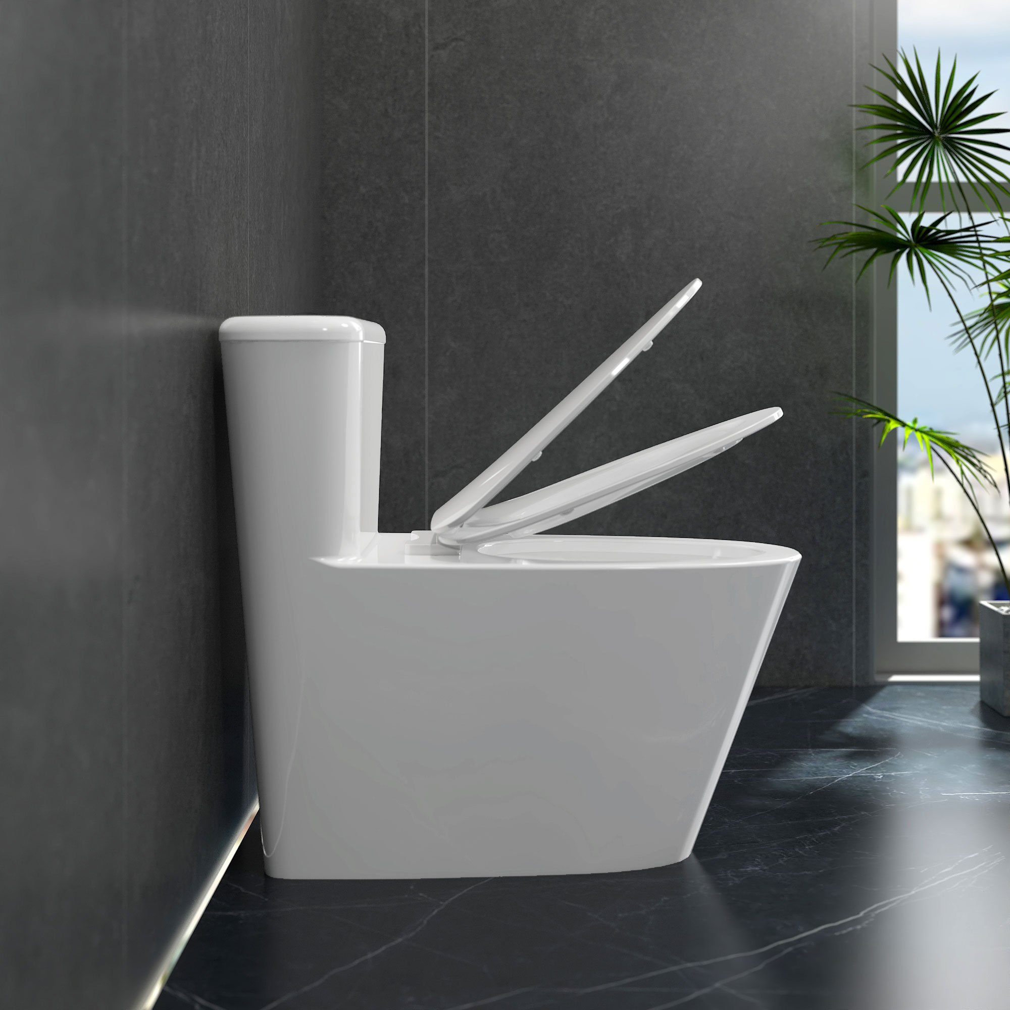 Bàn cầu một khối P358 (P.11.450)