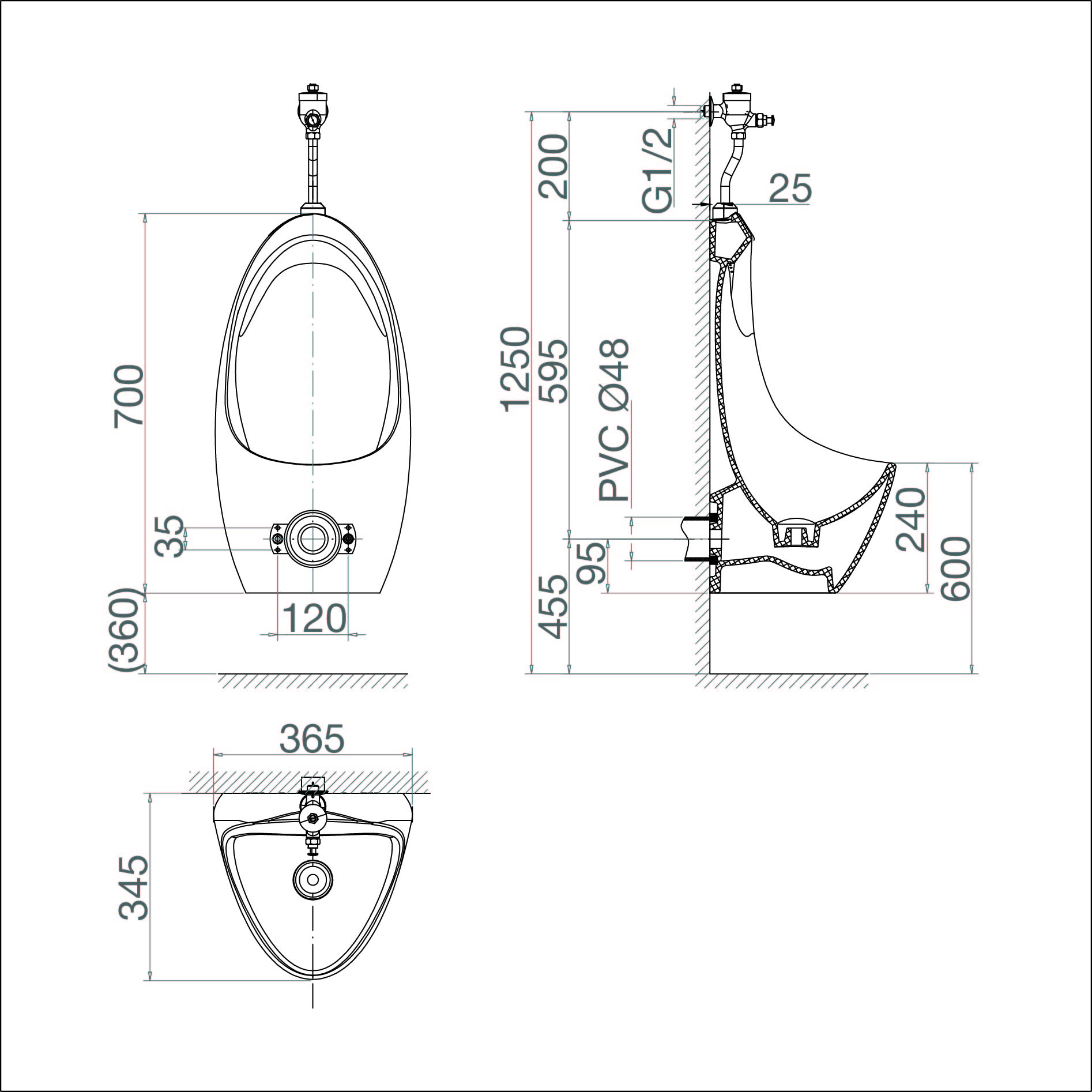 Tiểu nam treo tường cấp dương T9