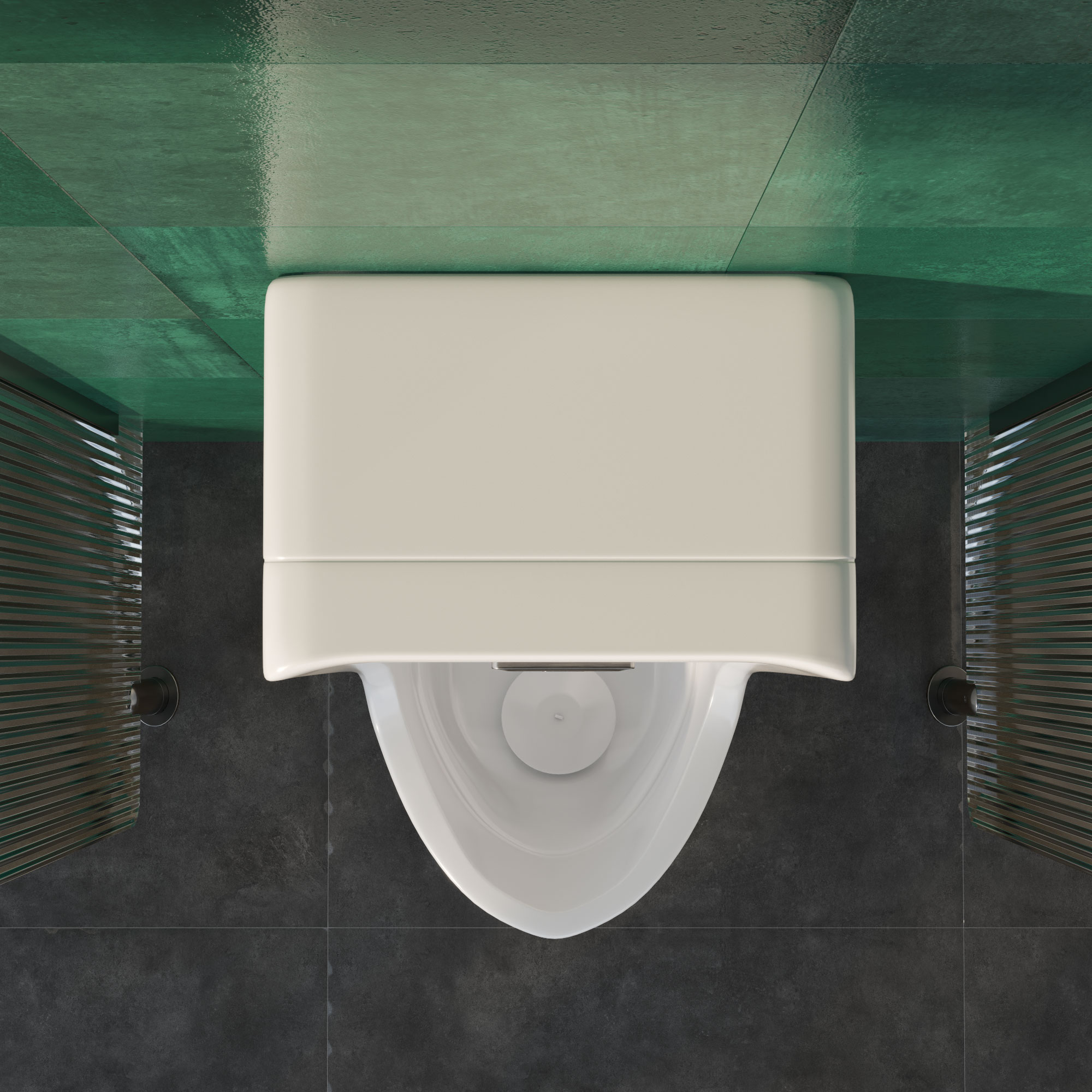 Tiểu nam đặt sàn cảm ứng TD4